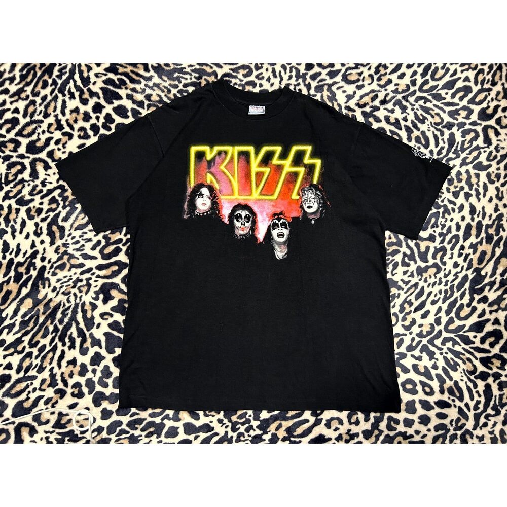 Vintage 1996 KISS Alive Worldwide Tour Tee XL - All Sport Tag